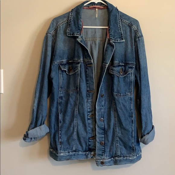Free People Oversized Denim Jacket - Picture 5 of 8